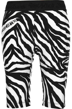 VERSACE Pantalones cortos con estampado de cebra