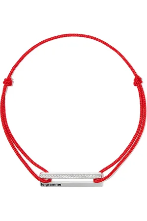 Le Gramme Pulsera Le 1.7 con placa plateada