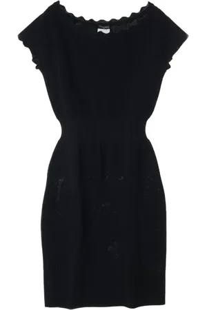 CHANEL Vestido corto con cuello ancho 1986-1988