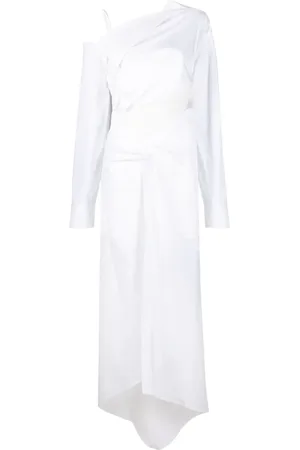OFF-WHITE Vestido asimétrico de una sola manga