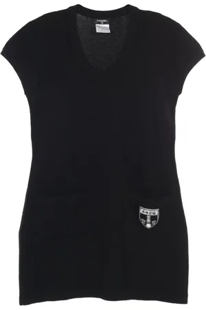 CHANEL Vestido corto de cachemira 1986-1988