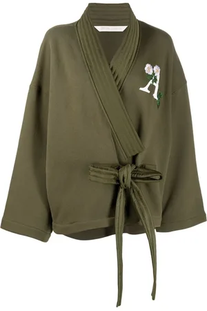 Palm Angels Kimono con logo Daisy