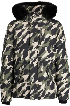 Moose Knuckles Plumífero con motivo militar