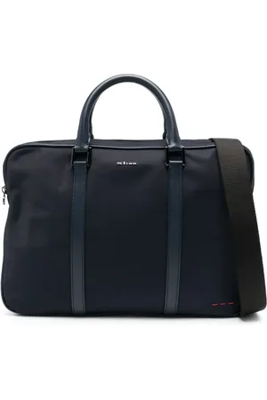 Kiton Maletín con placa del logo