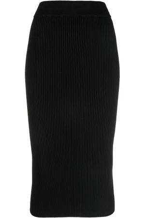 VERSACE Falda midi de punto