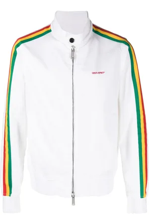 Dsquared2 Chaqueta bómber con ribete a rayas