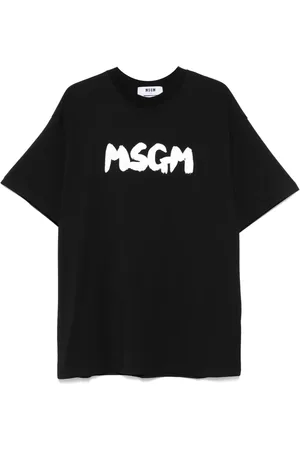 Msgm Camiseta con logo estampado