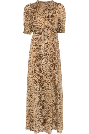 Liu Jo Vestido largo con estampado de leopardo