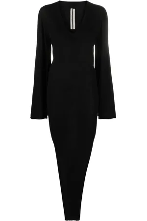 Rick Owens Vestido Toga largo con cuello en V