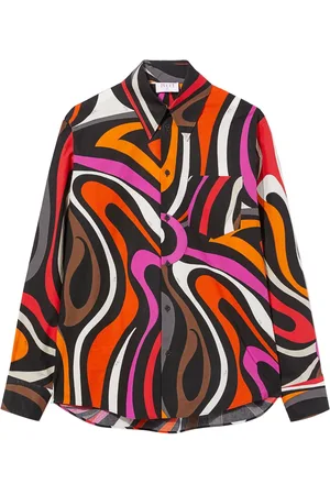 Puccini Camisa con estampado abstracto