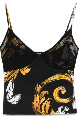 VERSACE Top Barocco de malla