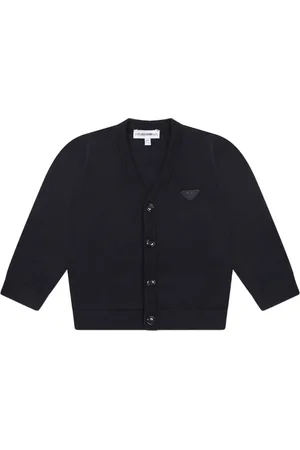Emporio Armani Cárdigan con aplique del logo