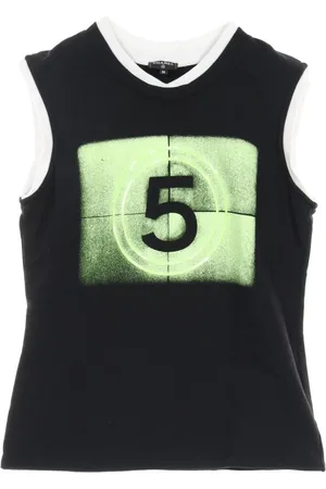 CHANEL Top sin mangas con estampado No.5 1986-1988