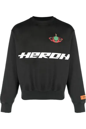 Heron Preston Sudadera HP Burn con cuello redondo