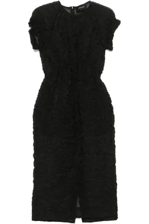 Simone Rocha Vestido midi texturizado