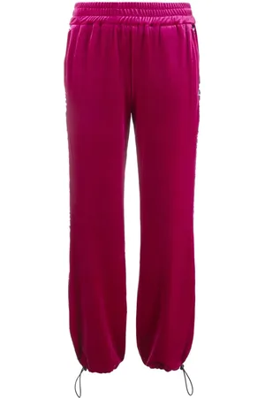 VERSACE Pantalones de chándal con franja del logo