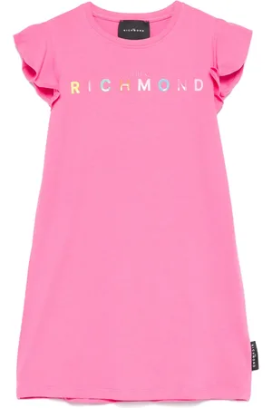 John Richmond Vestido con logo de goma