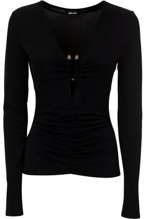Roberto Cavalli Top con detalle de cortes