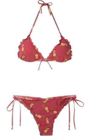 AMIR SLAMA Bikini con diseño de triángulo
