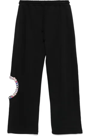 LOULOU Pantalones de chándal con apliques de strass