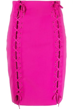 Moschino Falda de tubo con cierre de lazo