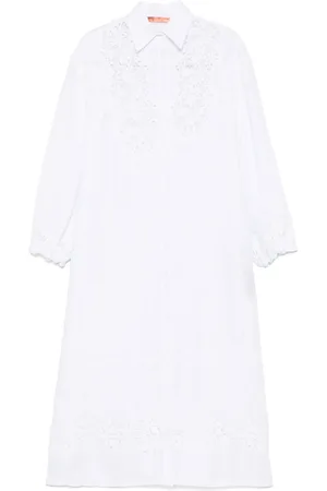ERMANNO SCERVINO Vestido camisero con detalles de encaje