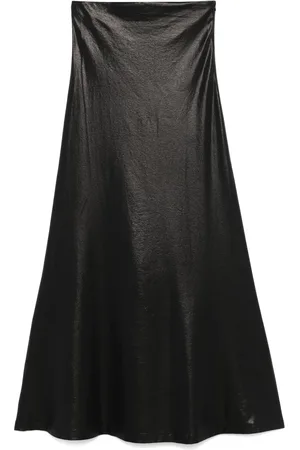 NUDE Vestido largo laminado