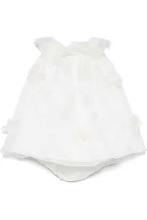 LA STUPENDERIA Vestido con apliques florales