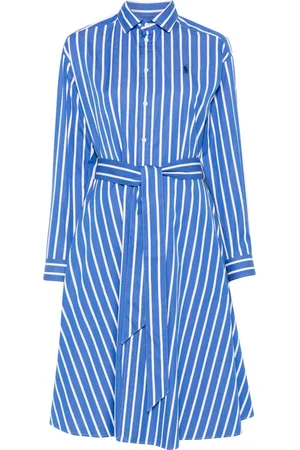 Ralph Lauren Vestido midi a rayas