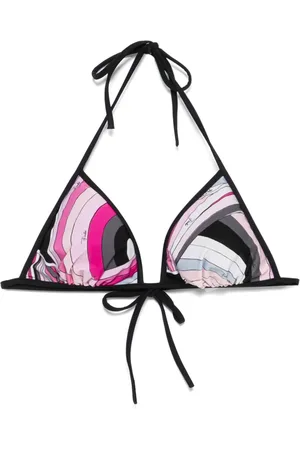 Puccini Top de bikini con estampado Iride