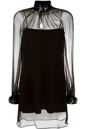 Moschino Blusa con cuello con hebilla