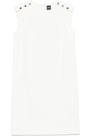 HUGO BOSS Vestido corto con botones en los hombros