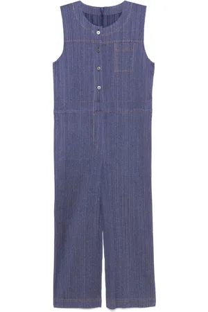 PLEATS PLEASE ISSEY MIYAKE Mono vaquero de algodón
