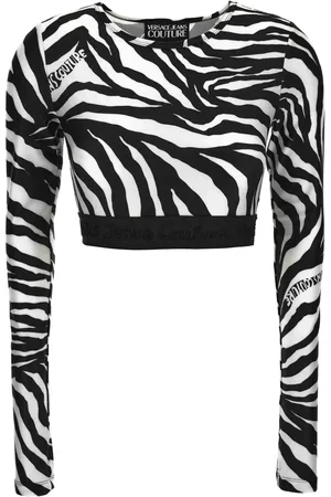 VERSACE Camiseta con motivo de cebra