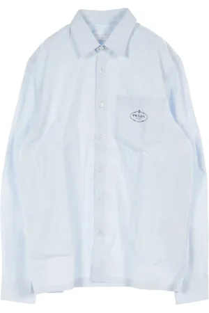 Prada Camisa con logo bordado 2010