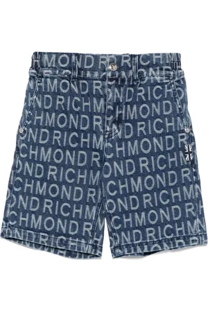 John Richmond Bermudas con logo en jacquard