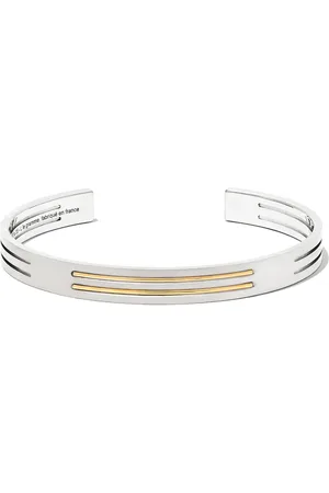 Le Gramme Pulsera Ribbon en oro amarillo de 18kt y titanio