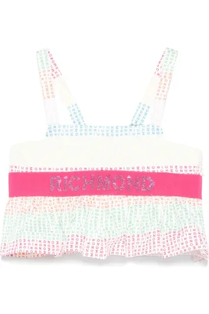John Richmond Top con logo de apliques