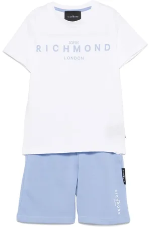 John Richmond Set de dos pantalones cortos con logo estampado