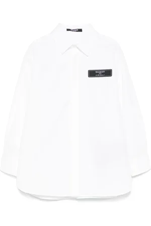 Balmain Camisa con parche del logo