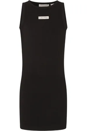 Calvin Klein Vestido con parche del logo