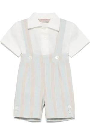 LA STUPENDERIA Set de pantalón corto a rayas