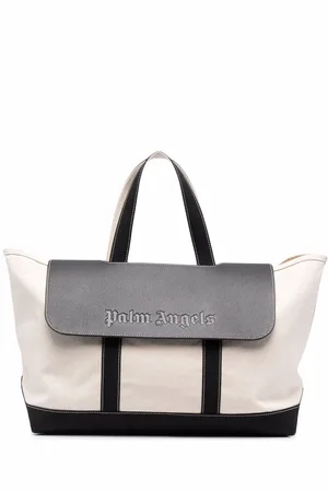 Palm Angels Bolso shopper con solapa y logo
