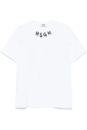 Msgm Camiseta con logo estampado