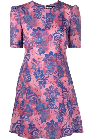 VERSACE Vestido corto con estampado floral