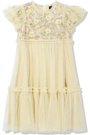 Needle & Thread Vestido con bordado floral