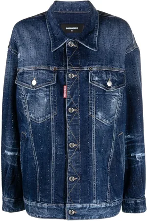 Dsquared2 Chaqueta oversize con detalles de strass