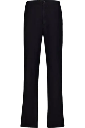 Boglioli Pantalones de vestir de lino con pinzas