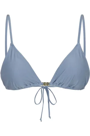 Ganni Top de bikini con placa del logo