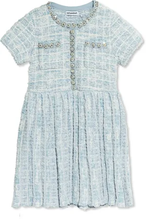 Self-Portrait Vestido de tweed